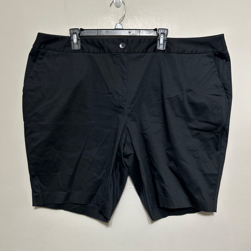 Talbots Shorts 22WP Black Casual Chino 44X9 Preppy Beach Party Stretch Comfort